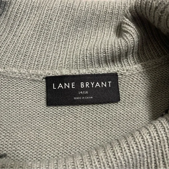 Lane Bryant Classic Long Sleeve Cowl Neck Fair Isle Pullover Size 14/16 - Picture 2 of 8